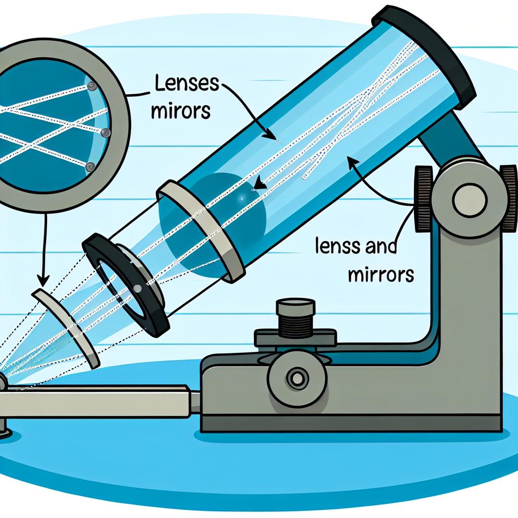 How lenses and mirrors work in optical devices.