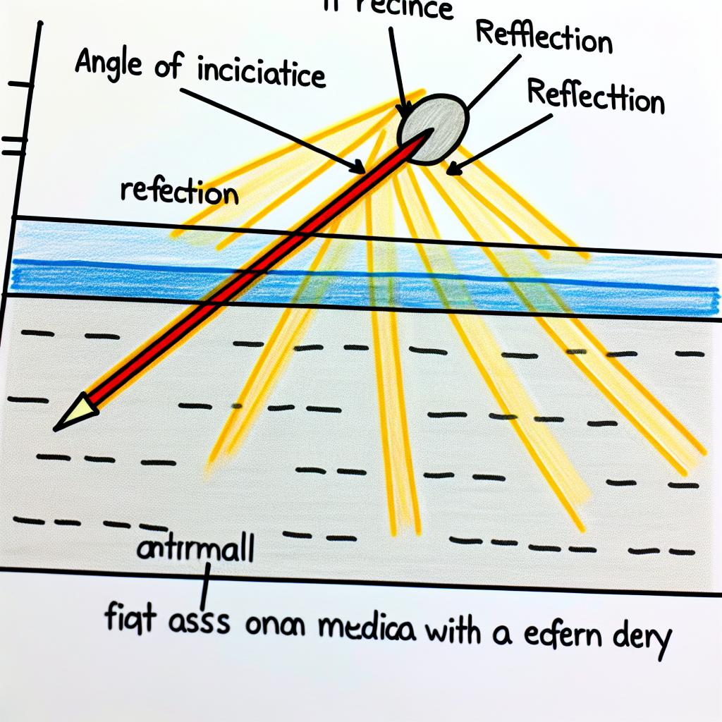 The principles of refraction and reflection in optics.