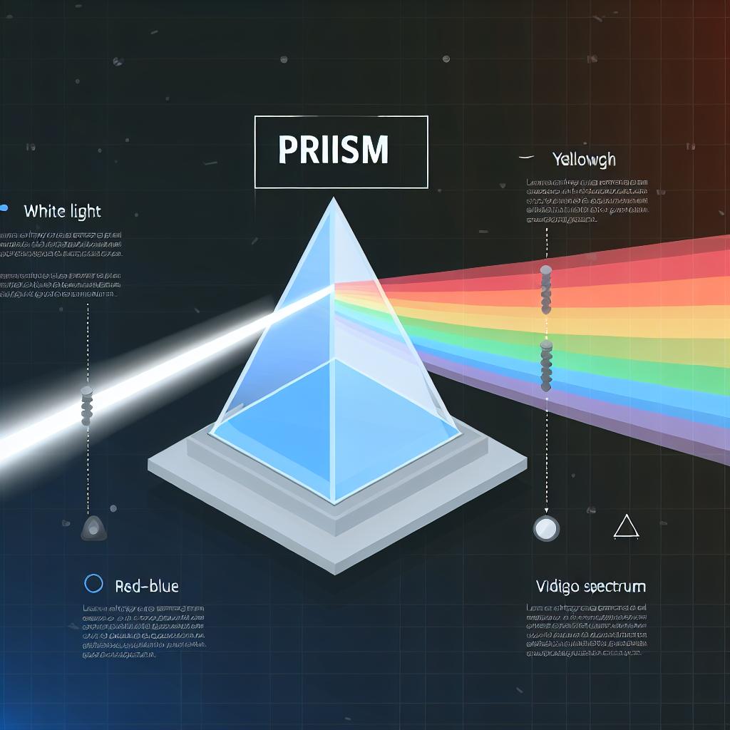 The role of prisms in optics.